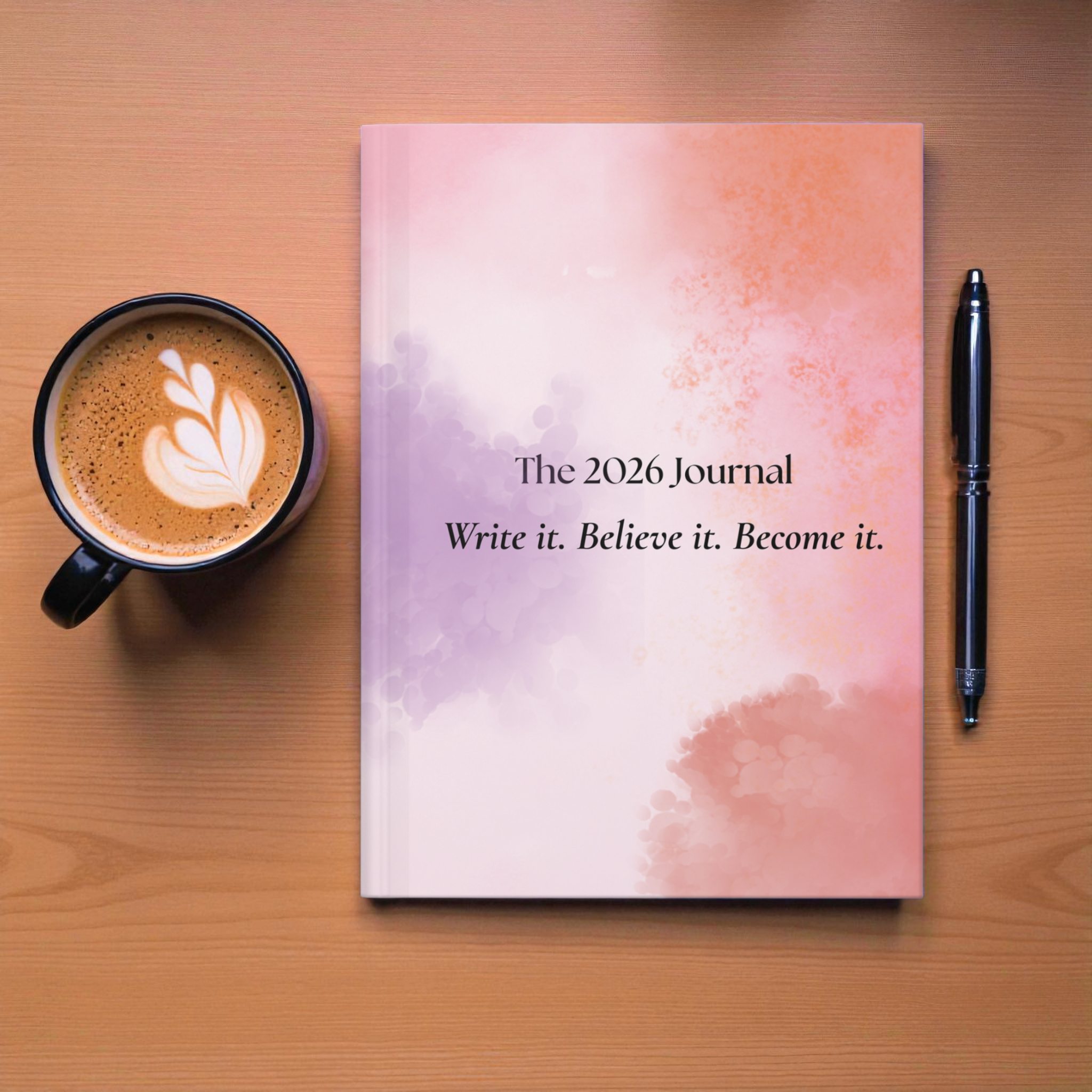 Write. Believe. Become — The 2026 Hardcover Journal