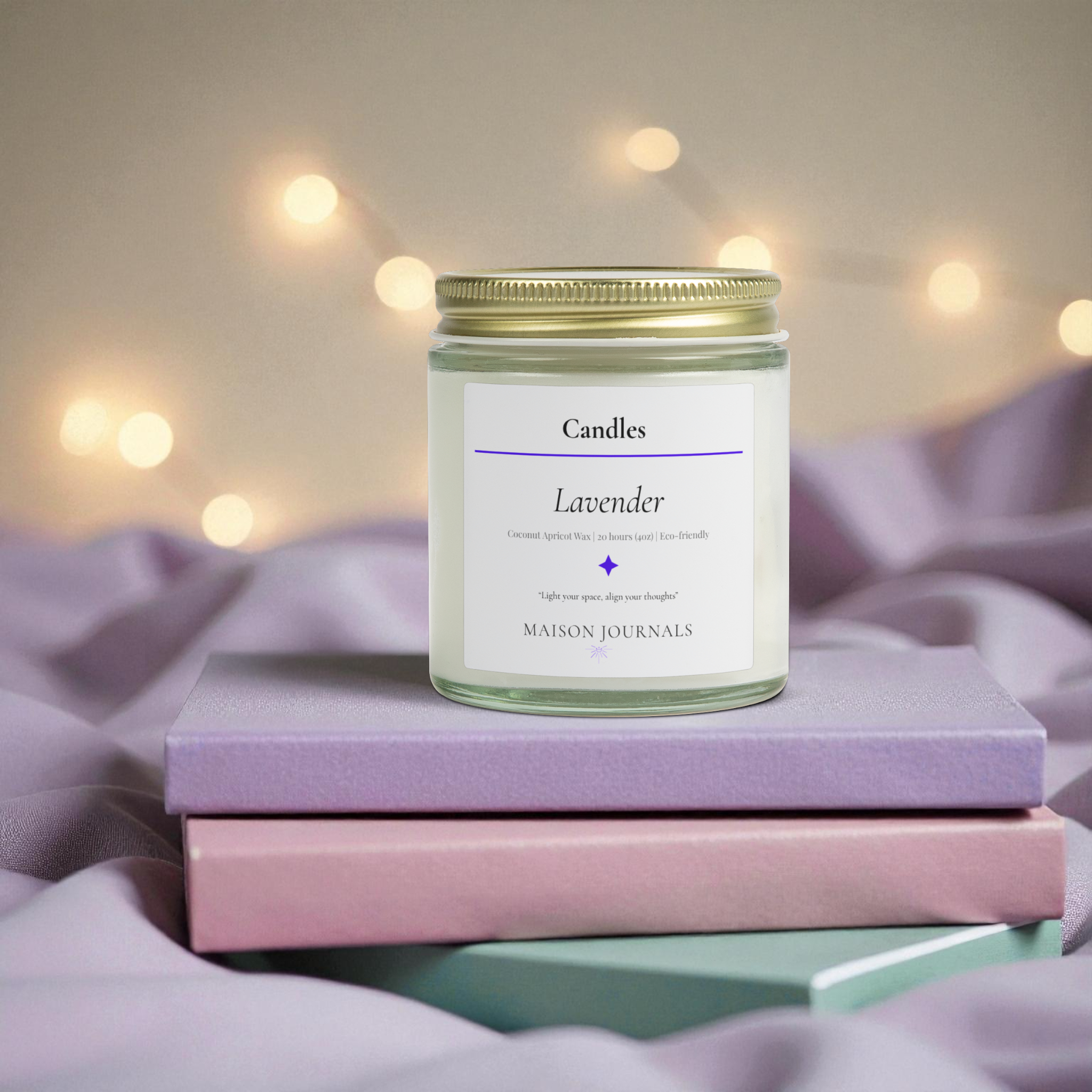 Lavender — Coconut Apricot Wax Candle